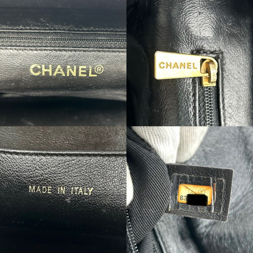 【開店SALE】 CHANEL シャネル ハンドバッグ マトラッセ チェーンショルダー ココマーク トートバッグ ココ 鞄 かばん キャビアスキン ブラック 黒 ゴールド金具 レディース【中古品】