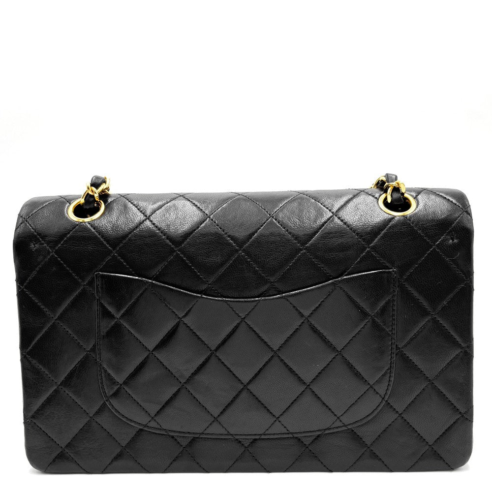 CHANEL シャネル ショルダーバッグ マトラッセ25 ダブルチェーン ダブルフラップ ココマーク ココ ターンロック かばん 鞄 ラムスキン ブラック 黒 ゴールド金具 レディース【中古品】