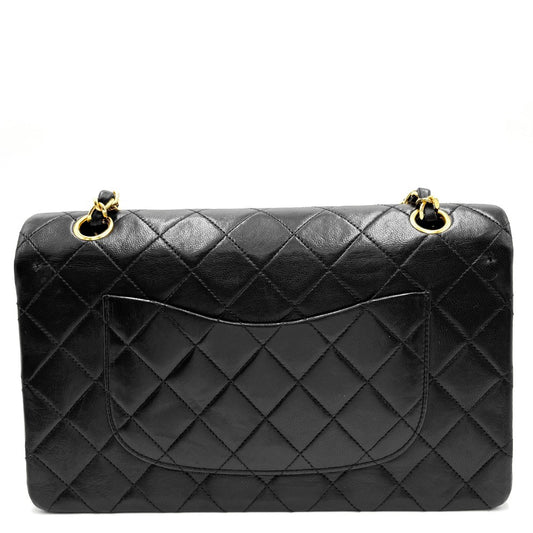 CHANEL シャネル ショルダーバッグ マトラッセ25 ダブルチェーン ダブルフラップ ココマーク ココ ターンロック かばん 鞄 ラムスキン ブラック 黒 ゴールド金具 レディース【中古品】