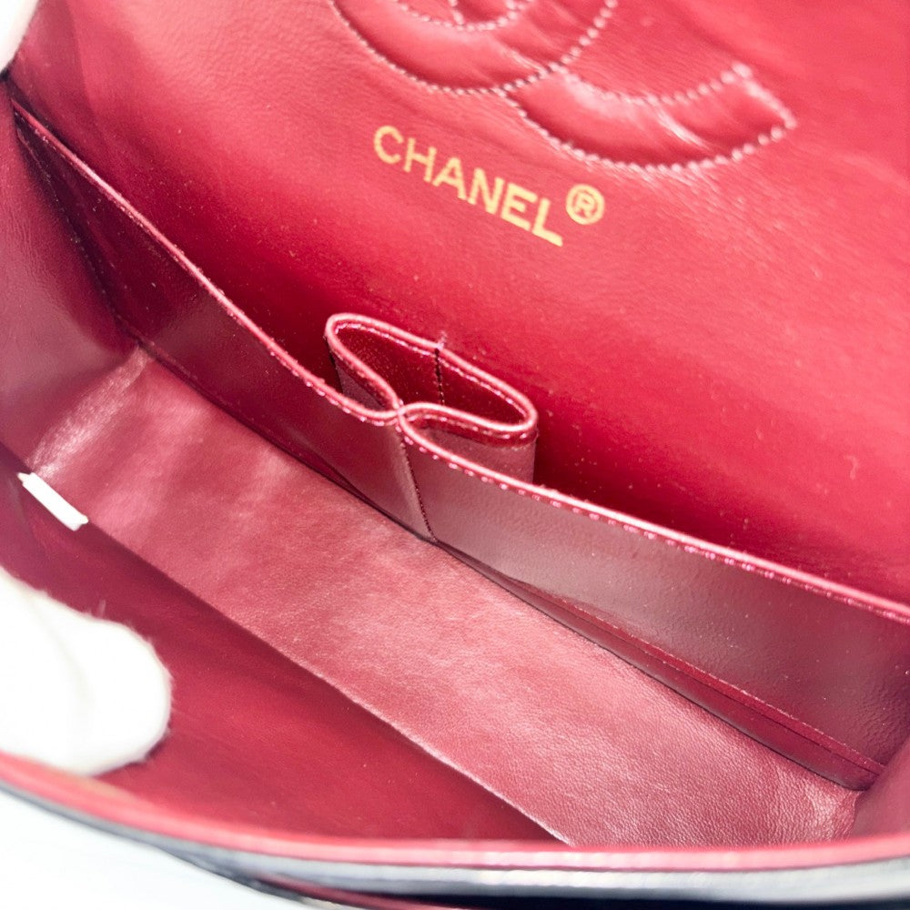 CHANEL シャネル ショルダーバッグ マトラッセ25 ダブルチェーン ダブルフラップ ココマーク ココ ターンロック かばん 鞄 ラムスキン ブラック 黒 ゴールド金具 レディース【中古品】