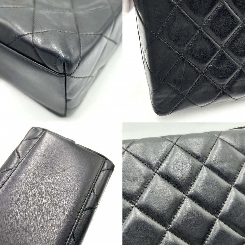 CHANEL シャネル ショルダーバッグ マトラッセ メッセンジャーバッグ ココマーク ターンロック ココ かばん 鞄 ラムスキン ブラック 黒 ゴールド金具 レディース【中古品】