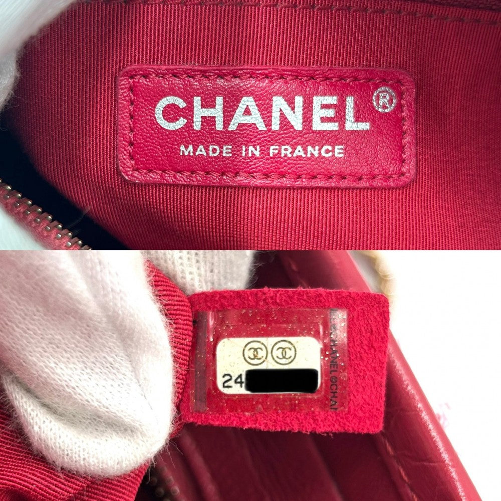 【開店SALE】 CHANEL シャネル ショルダーバッグ ガブリエルドゥシャネル スモール ホーボー チェーンショルダー ココマーク ココ 鞄 かばん A91810 ツイード レザー ピンク レッド 赤 ゴールド×シルバー金具 レディース【中古品】