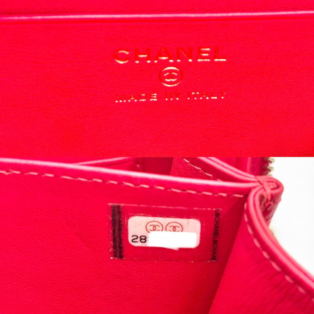 【開店SALE】 CHANEL シャネル ショルダーバッグ マトラッセ CCフィリグリー バニティバッグ ミニポシェット ココマーク ココ 鞄 かばん キャビアスキン レッド 赤 ゴールド金具 レディース【中古品】