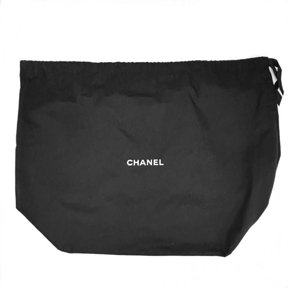 CHANEL シャネル ショルダーバッグ エンブロイダリー ドローストリングスリングバッグ キルティング ココマーク A57519 ウール レザー ネイビー 紺 シルバー金具 レディース【中古品】