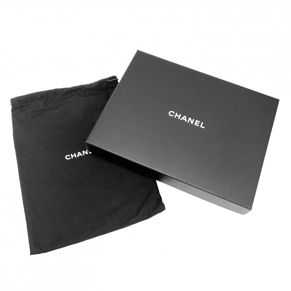 CHANEL シャネル クラッチバッグ マトラッセ セカンドバッグ ココマーク バイカラー レザー ブラック 黒 ネイビー 紺 シルバー金具 ユニセックス【中古品】