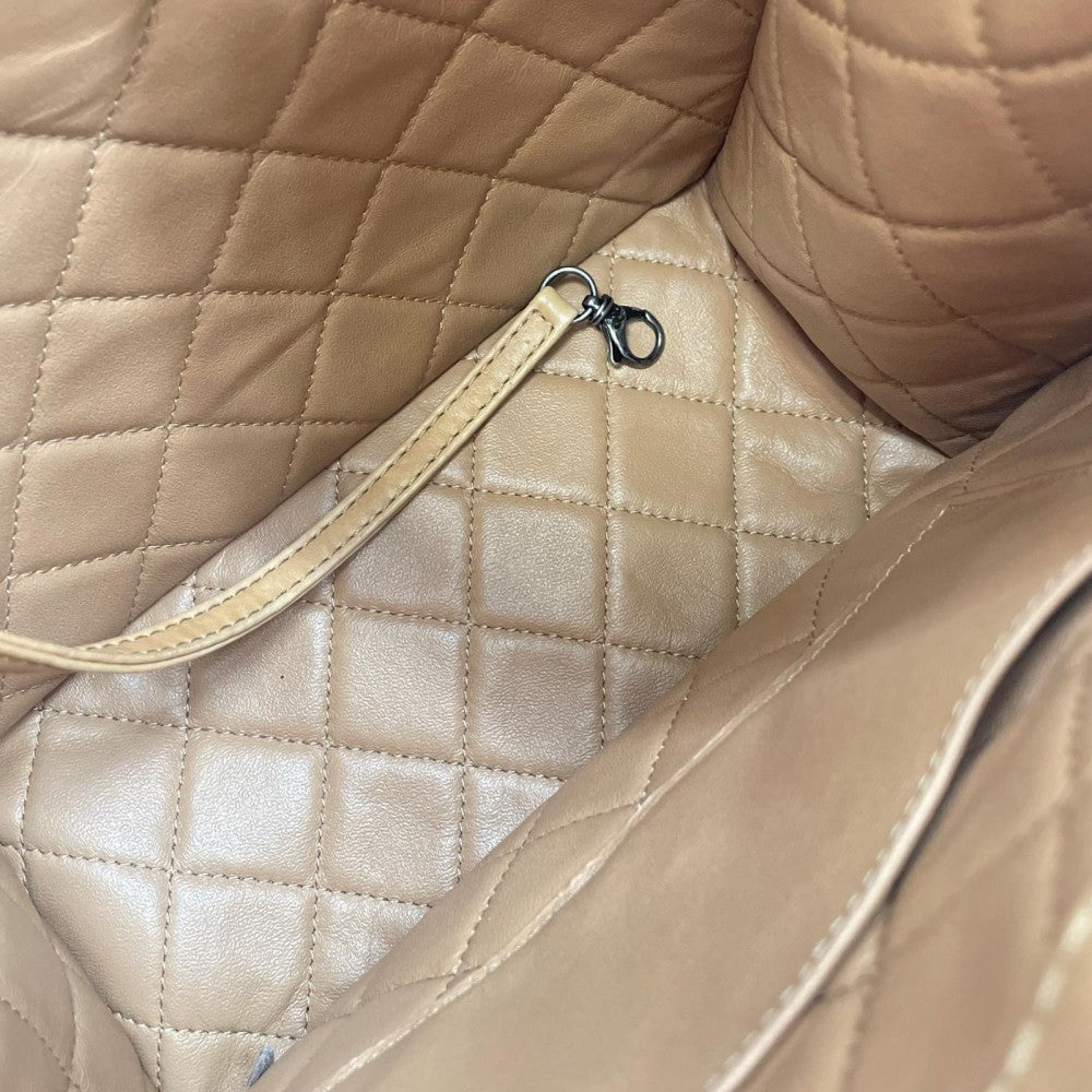 CHANEL シャネル ハンドバッグ 3waY ココマーク 22番台 レザー ベージュ シルバー金具 レディース【中古品】