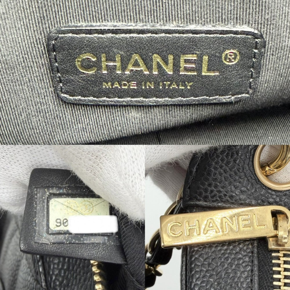 【開店SALE】 CHANEL シャネル ハンドバッグ マトラッセ ココマーク ラムスキン ブラック 黒 ゴールド金具 レディース【中古品】