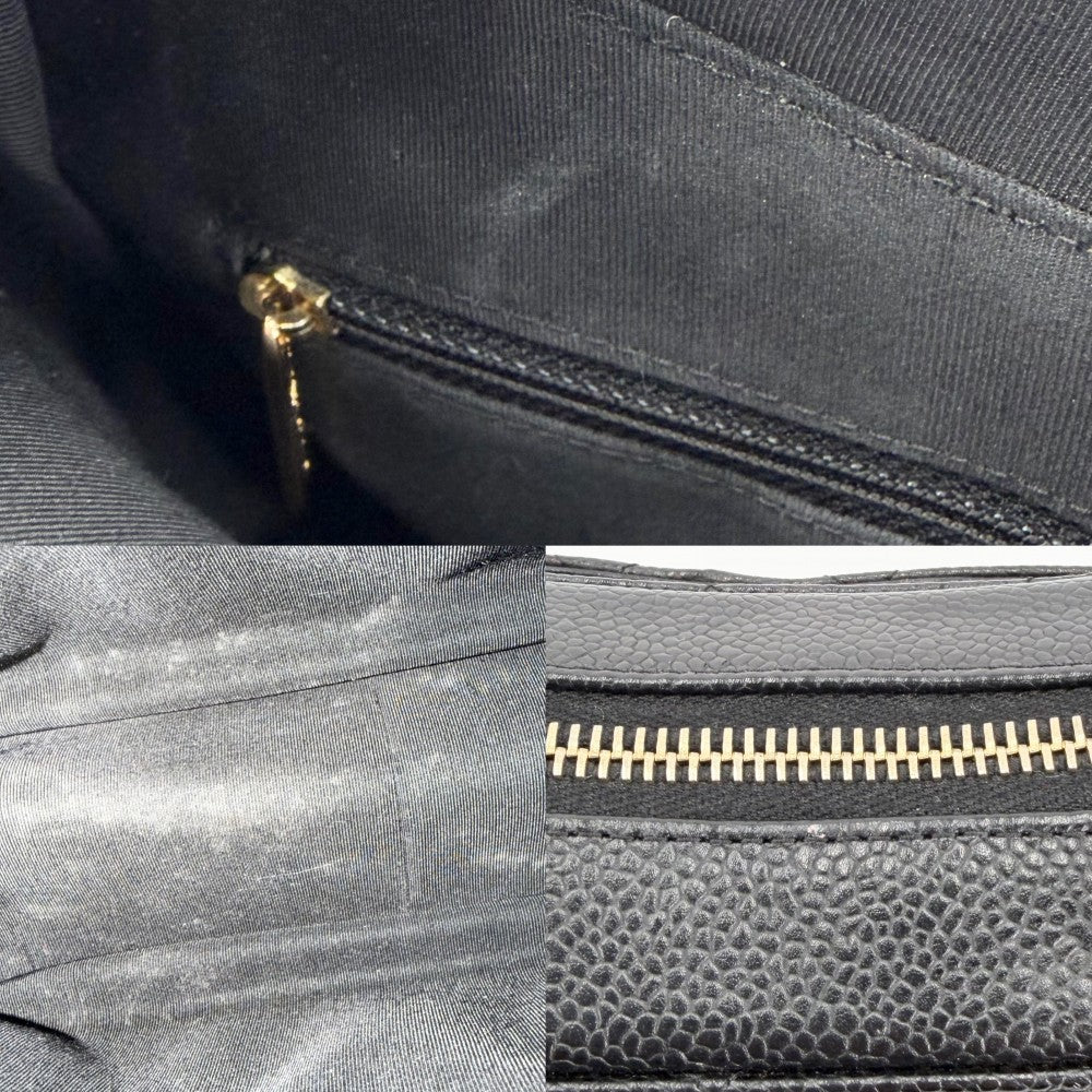 【開店SALE】 CHANEL シャネル ハンドバッグ マトラッセ ココマーク ラムスキン ブラック 黒 ゴールド金具 レディース【中古品】