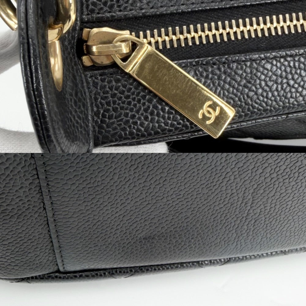 【開店SALE】 CHANEL シャネル ハンドバッグ マトラッセ ココマーク ラムスキン ブラック 黒 ゴールド金具 レディース【中古品】