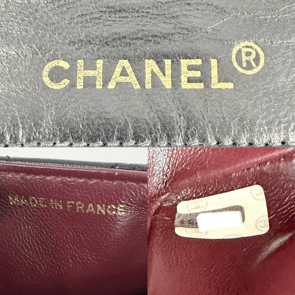 CHANEL シャネル ショルダーバッグ マトラッセ23 ココマーク チェーン フルフラップ ラムスキン ブラック 黒 ゴールド金具 レディース【中古品】