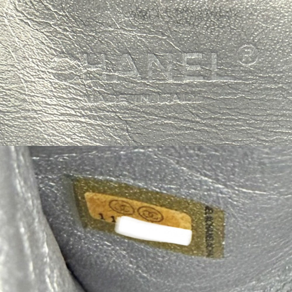 CHANEL シャネル ショルダーバッグ ココマーク チェーン エナメル パテントレザー ブラック 黒 シルバー金具 レディース【中古品】