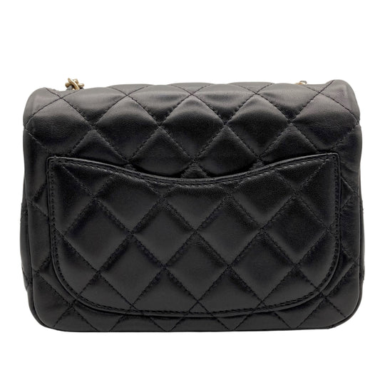 CHANEL シャネル ショルダーバッグ ミニマトラッセ チェーン ターンロック Mini Matelasse ココマーク AS1786 ブラック 黒 ゴールド金具 レディース【中古品】