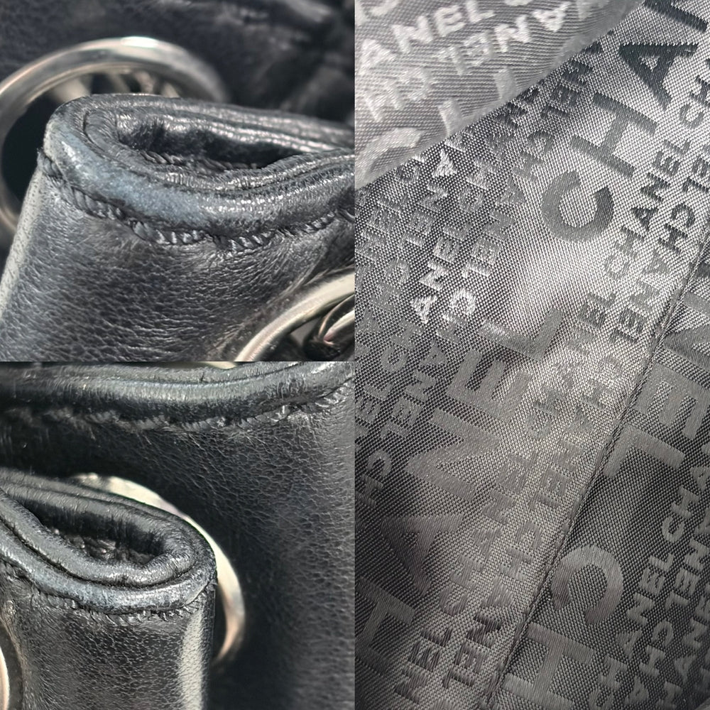 CHANEL シャネル ショルダーバッグ マトラッセ ワンショルダー ココマーク A29923 ラムスキン ブラック 黒 シルバー金具 レディース【中古品】