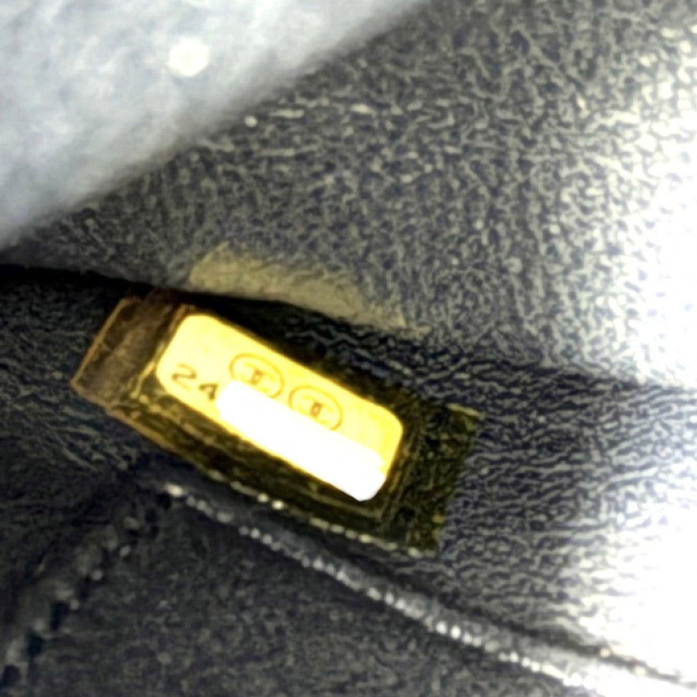 CHANEL シャネル 2WAY マトラッセ ココマーク ハンドバッグ ショルダーバッグ チェーンショルダー ターンロック デニム レザー ネイビー 紺 シルバー金具 レディース【中古品】