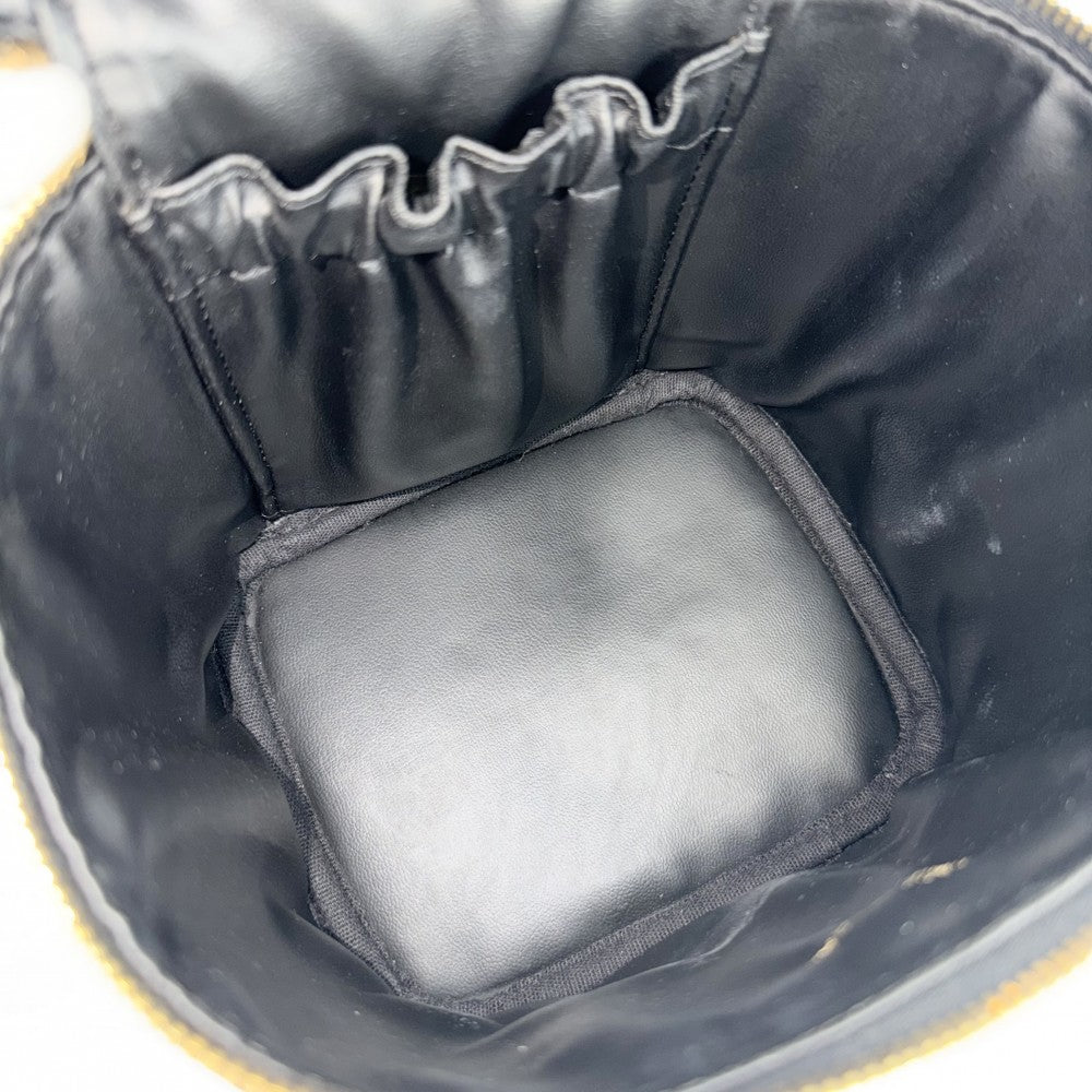 【開店SALE】 CHANEL シャネル ハンドバッグ ココマーク バニティバッグ 化粧ポーチ コスメポーチ A01998 キャビアスキン ブラック 黒 ゴールド金具 レディース【中古品】