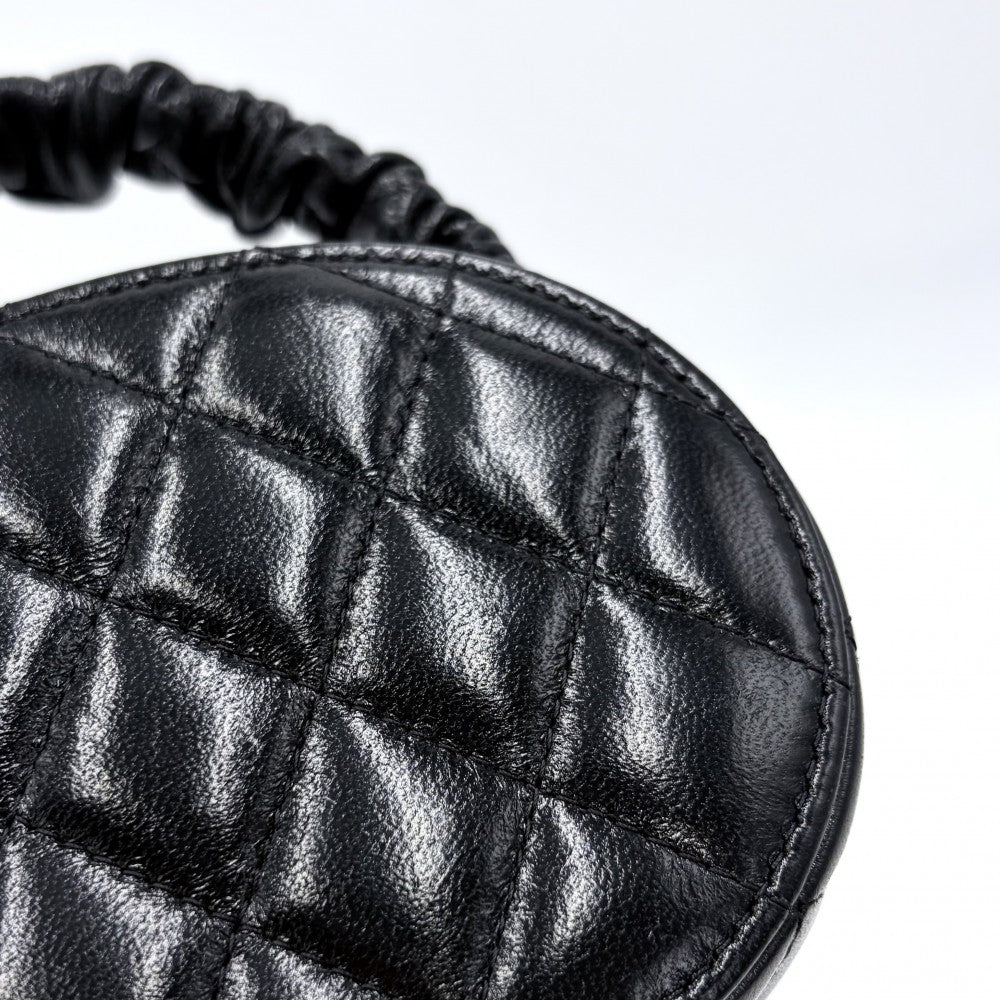 CHANEL シャネル ハンドバッグ マトラッセ バニティバッグ ミニバッグ ココマーク レザー ブラック 黒 ゴールド金具 レディース【中古品】