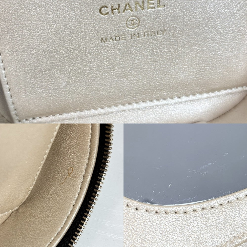 CHANEL シャネル ハンドバッグ マトラッセ バニティバッグ ミニバッグ ココマーク レザー ブラック 黒 ゴールド金具 レディース【中古品】