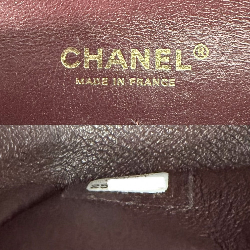 CHANEL シャネル ショルダーバッグ マトラッセ25 ダブルチェーン ココマーク ダブルフラップ キャビアスキン ブラック 黒 ゴールド金具 レディース【中古品】