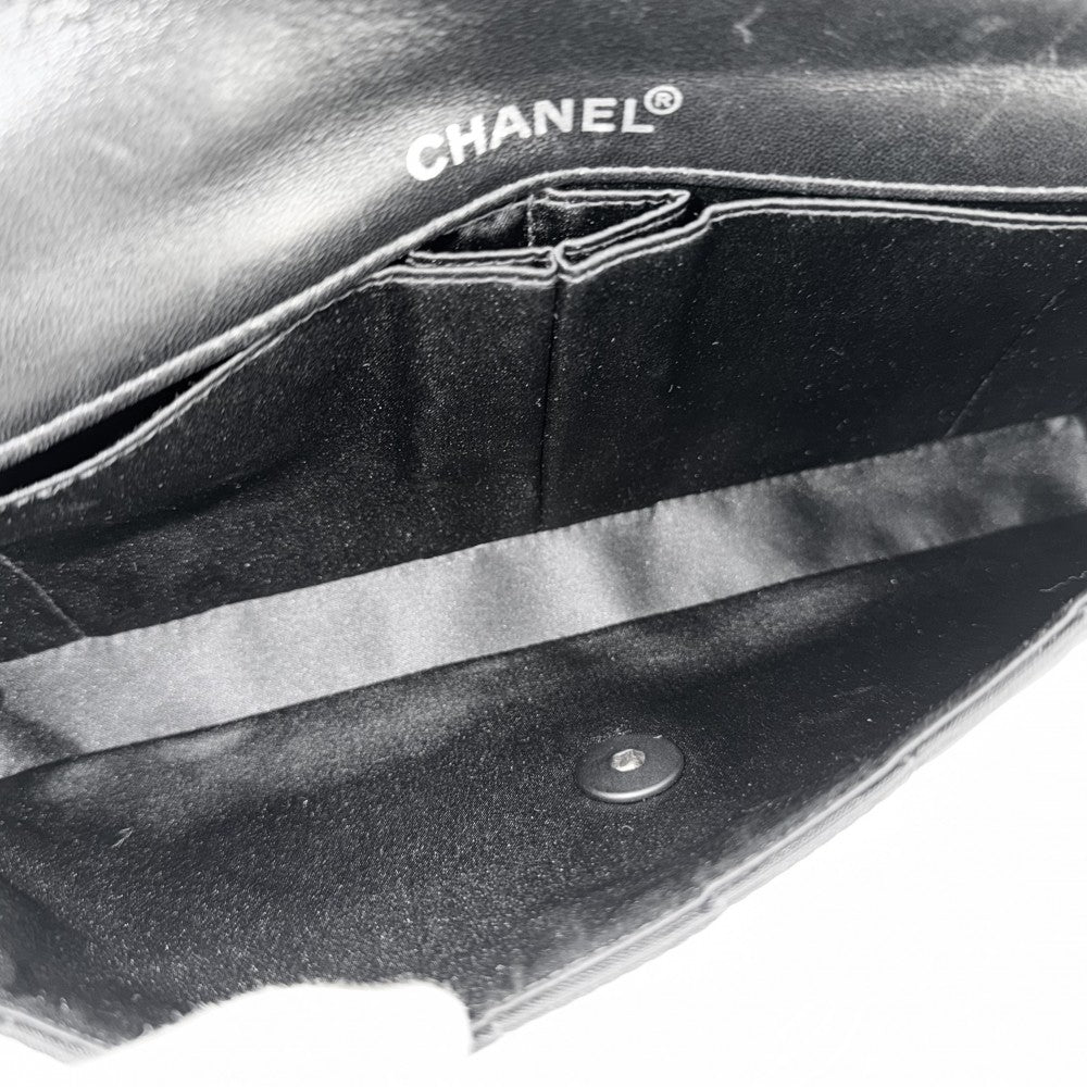 CHANEL シャネル ハンドバッグ ニュートラベルライン チェーンショルダー チョコバー ココマーク レザー ナイロンキャンバス ブラック 黒 ブラック金具 レディース【中古品】