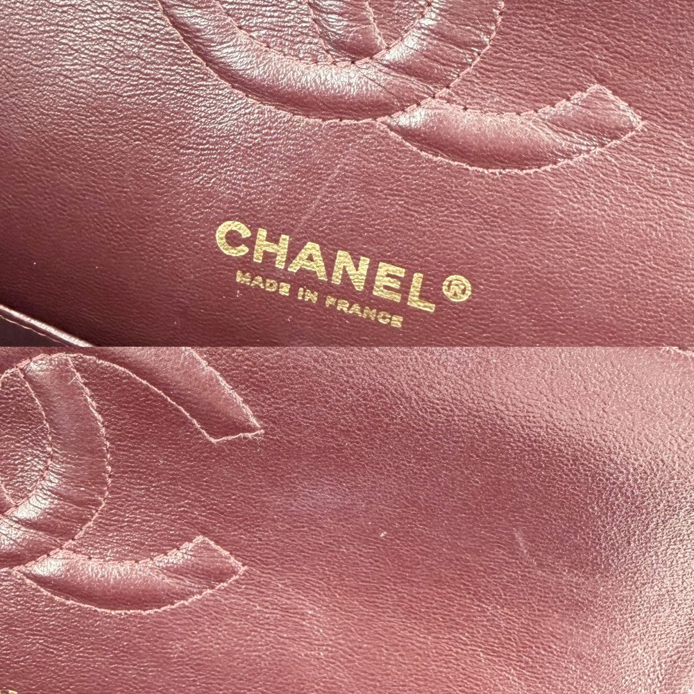 CHANEL シャネル ショルダーバッグ マトラッセ25 ダブルチェーン ココマーク ダブルフラップ キャビアスキン ブラック 黒 ゴールド金具 レディース【中古品】