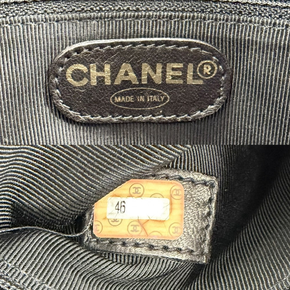 CHANEL シャネル ハンドバッグ チェーントートバッグ ココマーク キャビアスキン ブラック 黒 ゴールド金具 レディース【中古品】