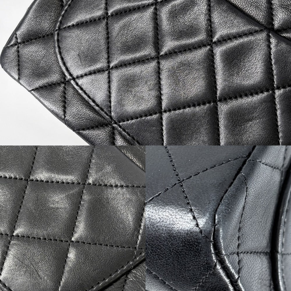 CHANEL シャネル ショルダーバッグ ミニマトラッセ チェーン ターンロック Mini Matelasse ヴィンテージ ココマーク ラムスキン ブラック 黒 ゴールド金具 レディース【中古品】