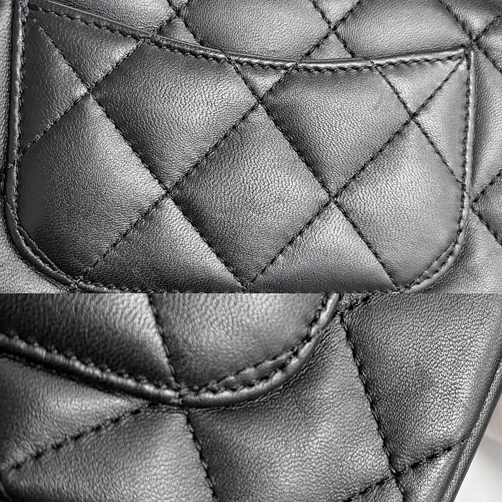 CHANEL シャネル ショルダーバッグ ハートチャーム ミニマトラッセ チェーンショルダー ターンロック Mini Matelasse ココマーク ラムスキン ブラック 黒 ゴールド金具 レディース【中古品】