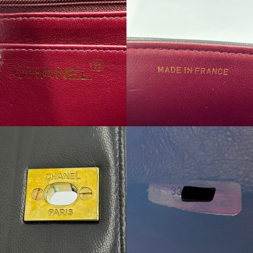 CHANEL シャネル ハンドバッグ マドモアゼル トップハンドル ココマーク ココ 鞄 かばん ラムスキン ブラック 黒 ゴールド金具 レディース【中古品】