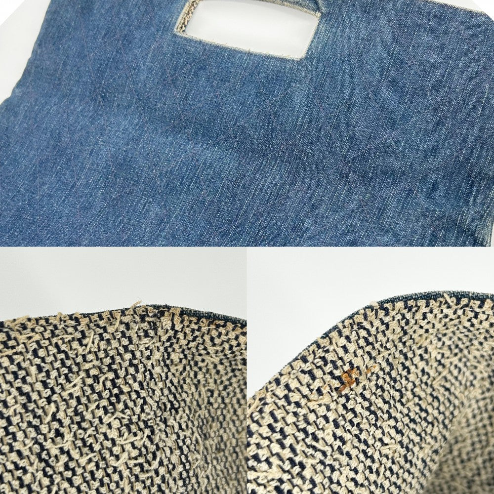 【開店SALE】 CHANEL シャネル ハンドバッグ マトラッセ 鞄 かばん デニム ブルー 青 レディース【中古品】