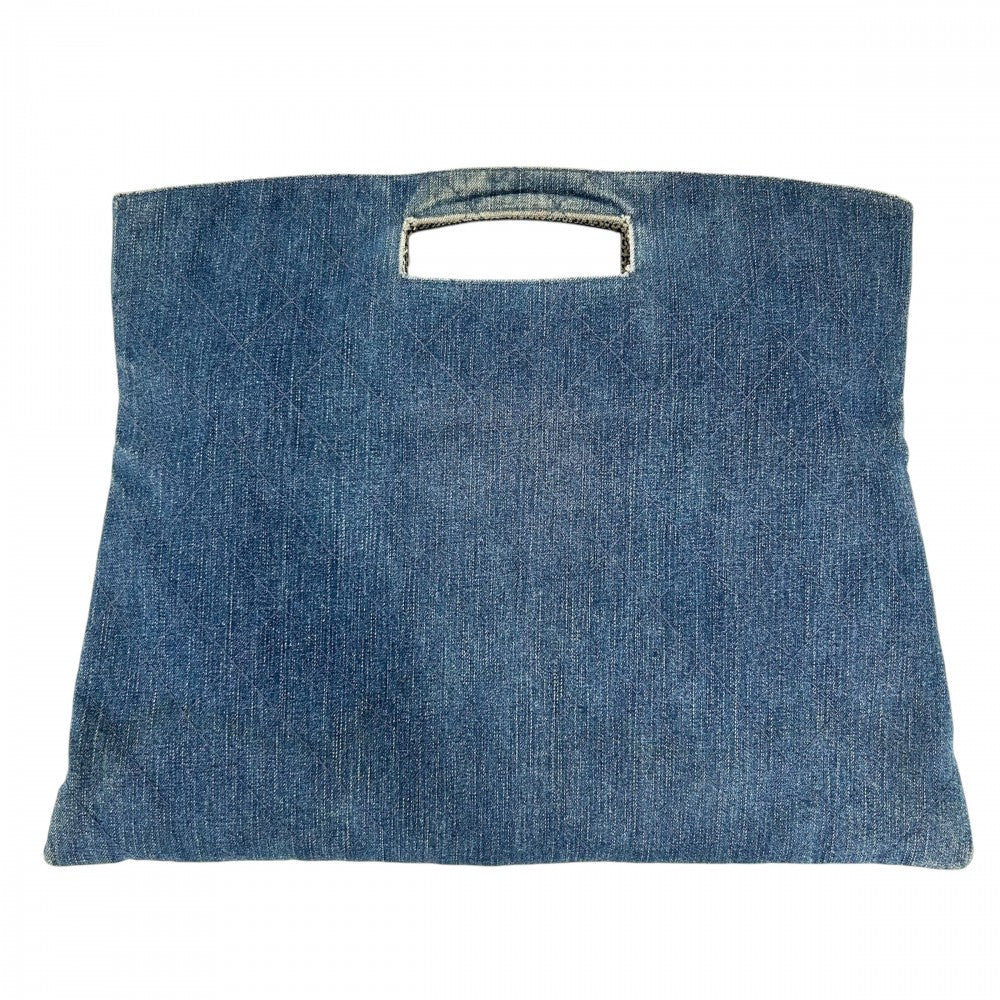 【開店SALE】 CHANEL シャネル ハンドバッグ マトラッセ 鞄 かばん デニム ブルー 青 レディース【中古品】