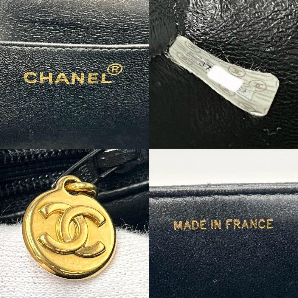 【開店SALE】 CHANEL シャネル ハンドバッグ マトラッセ ココマーク トップハンドル キャビアスキン ブラック 黒 ゴールド金具 レディース【中古品】
