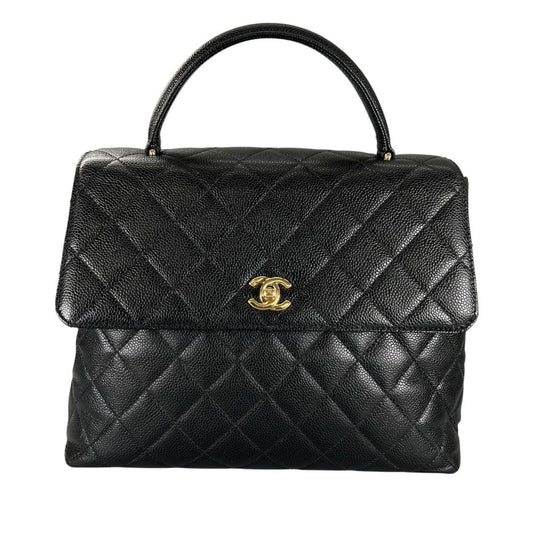 CHANEL シャネル ハンドバッグ マトラッセ トップハンドル ゴールド金具 7番台 ココマーク ゴールド金具 レディース【中古品】