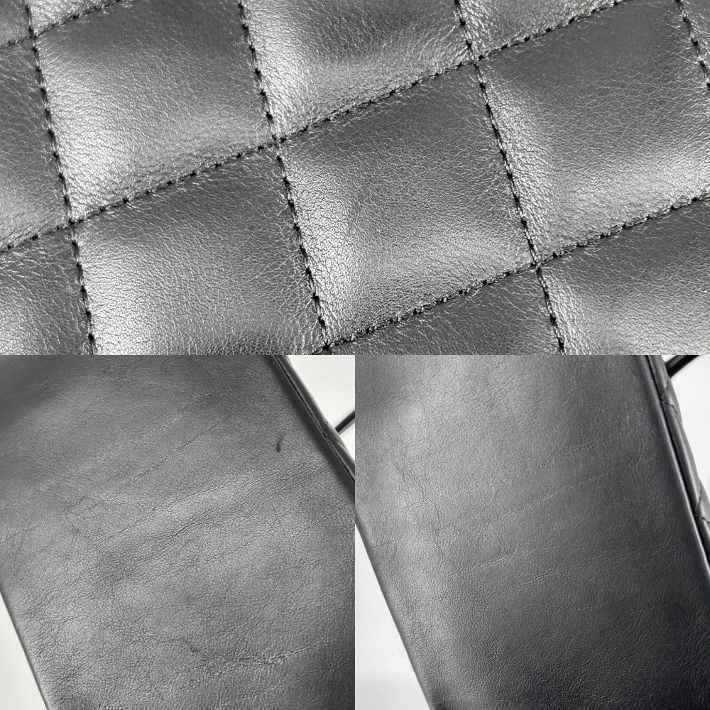 CHANEL シャネル トートバッグ カンボンライン ハンドバッグ ココマーク ラムスキン ブラック 黒 ピンク シルバー金具 レディース【中古品】