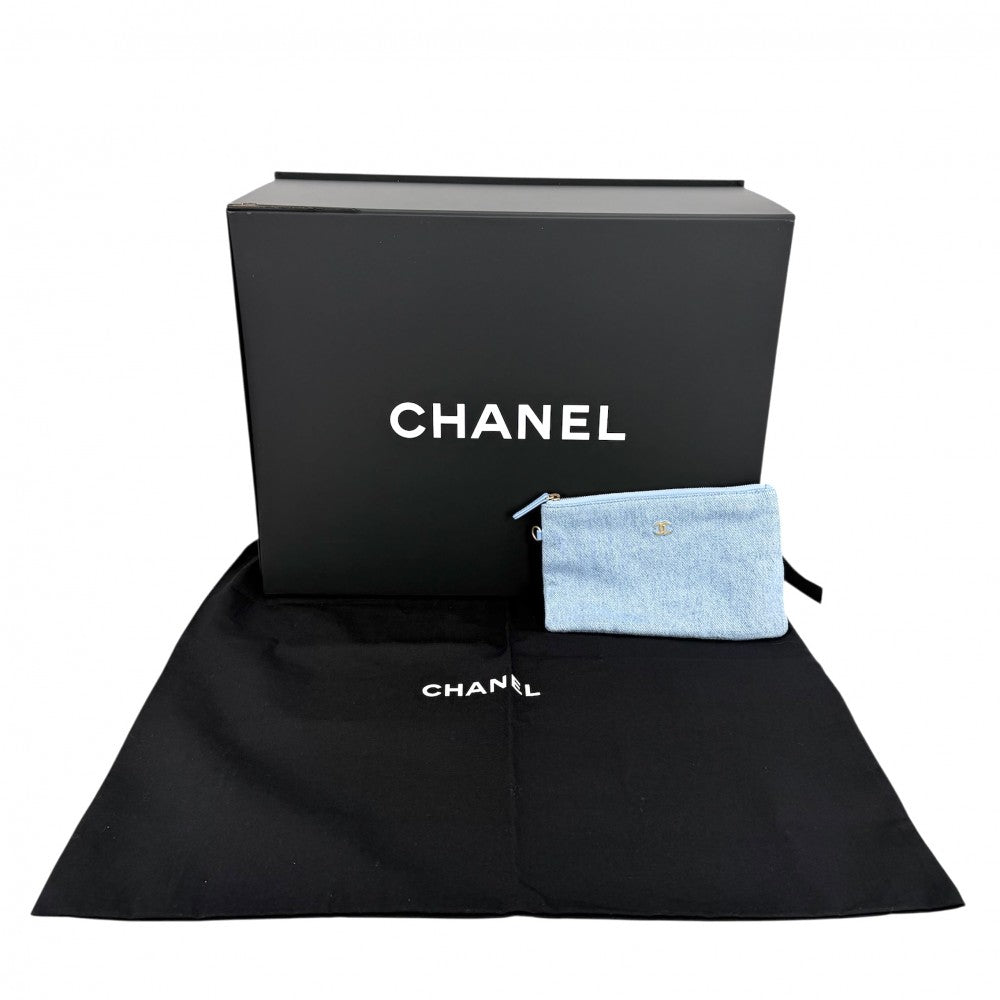 CHANEL シャネル ショルダーバッグ CHANEL25 スモールハンドバッグ チェーン ココマーク ポーチ付き AS5293 デニム インディゴ ゴールド金具 レディース【中古品】