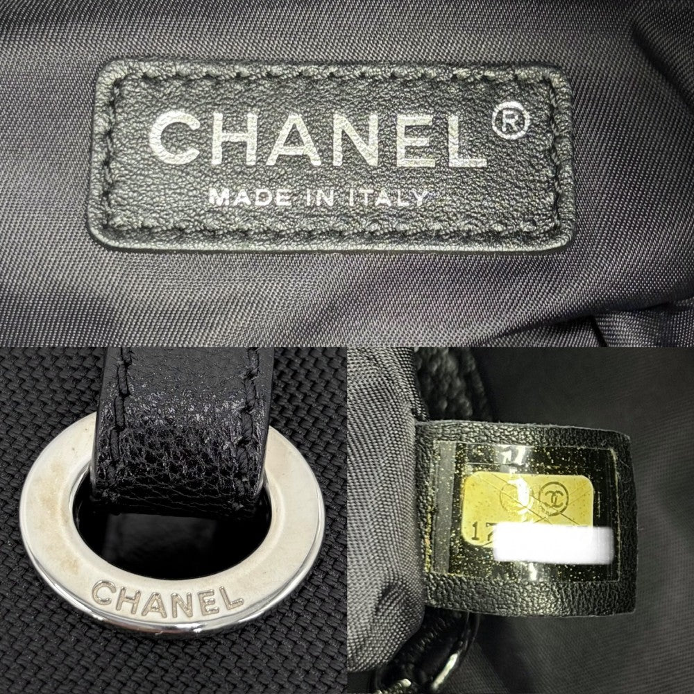 【開店SALE】 CHANEL シャネル ハンドバッグ パリビアリッツ トートPM トートバッグ ココマーク PVCコーティングキャンバス レザー ブラック 黒 シルバー金具 レディース【中古品】