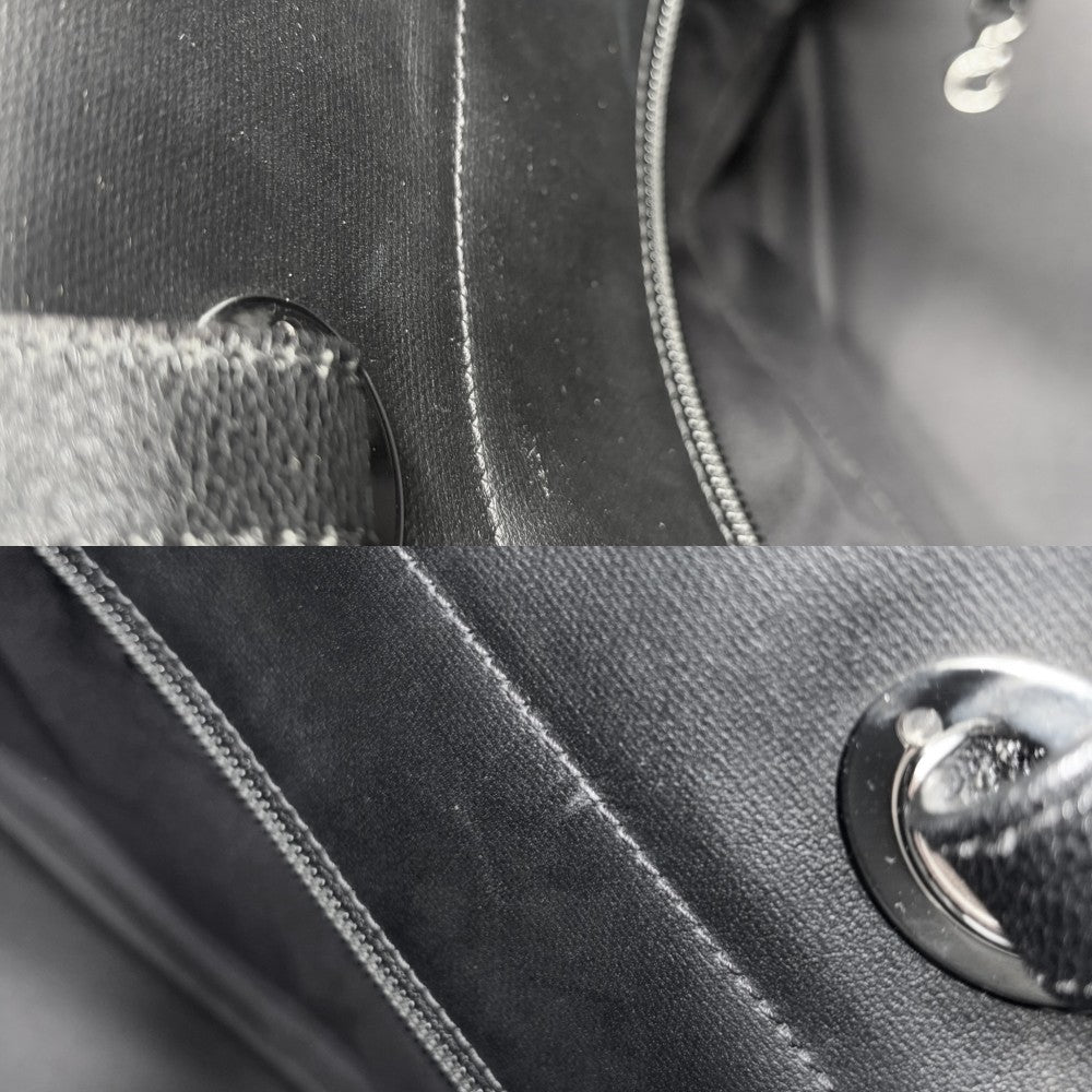 【開店SALE】 CHANEL シャネル ハンドバッグ パリビアリッツ トートPM トートバッグ ココマーク PVCコーティングキャンバス レザー ブラック 黒 シルバー金具 レディース【中古品】