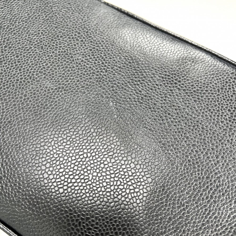 CHANEL シャネル ハンドバッグ マトラッセ 復刻トート トートバッグ ココマーク キャビアスキン ブラック 黒 シルバー金具 レディース【中古品】