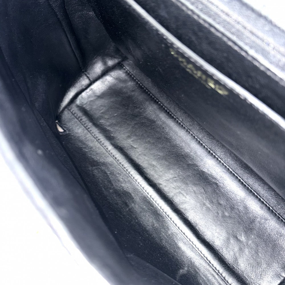 CHANEL シャネル ハンドバッグ マトラッセ ココマーク ターンロック トップハンドル A12397 キャビアスキン ブラック 黒 ゴールド金具 レディース【中古品】