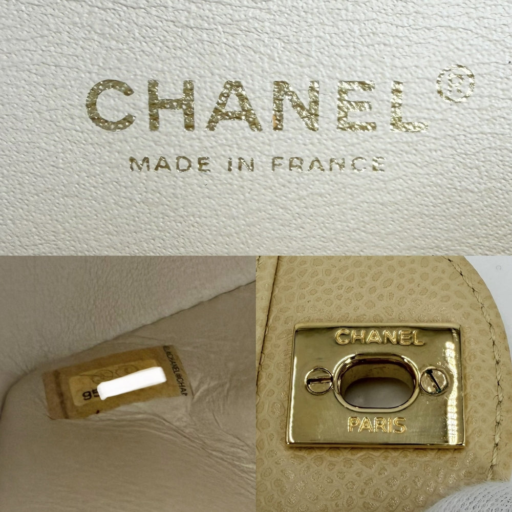 CHANEL シャネル ショルダーバッグ マトラッセ25 ダブルチェーン ダブルフラップ ココマーク ターンロック キャビアスキン ベージュ ゴールド金具 レディース【中古品】