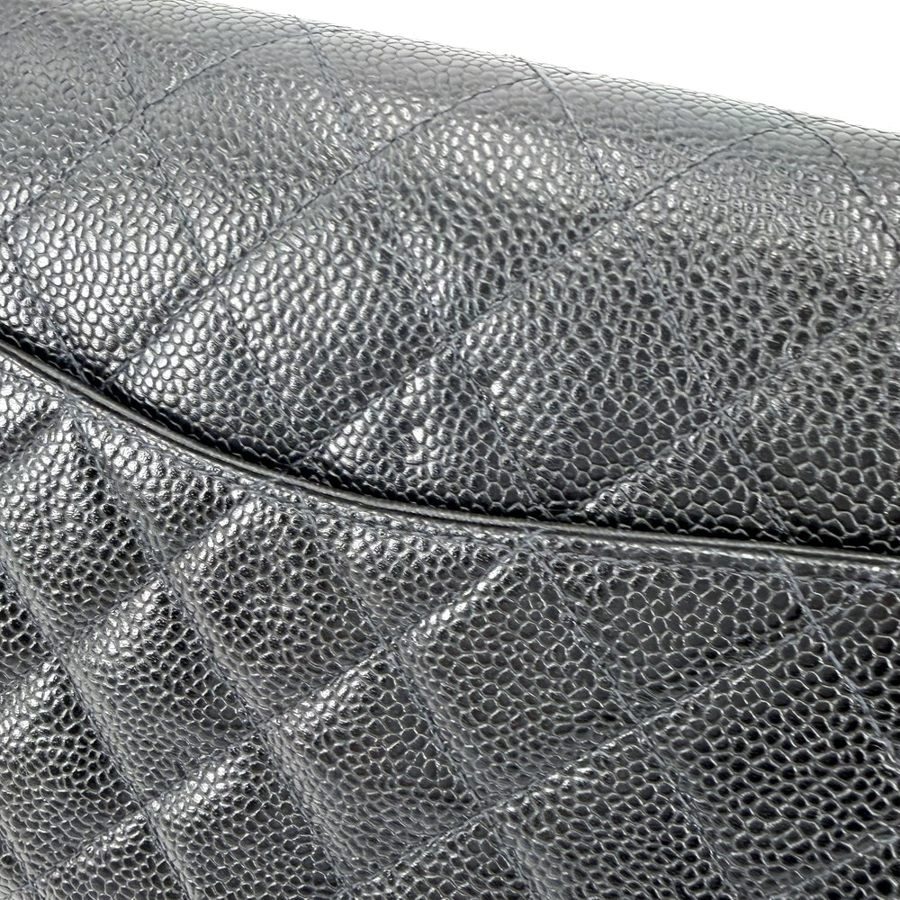 CHANEL シャネル ショルダーバッグ マトラッセ23 ダブルチェーン ダブルフラップ ココマーク ターンロック キャビアスキン ブラック 黒 ゴールド金具 レディース【中古品】