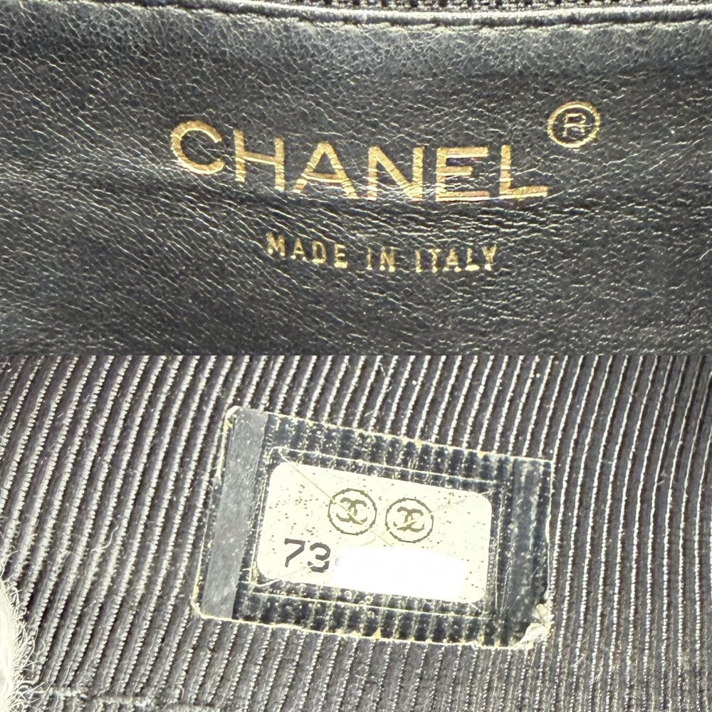 CHANEL シャネル ハンドバッグ マトラッセ ココマーク トートバッグ ラムスキン ブラック 黒 ゴールド金具 レディース【中古品】