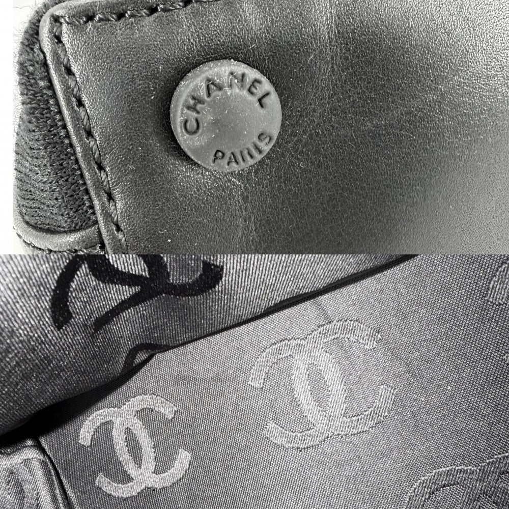 【開店SALE】 CHANEL シャネル ハンドバッグ チョコバー Chocolate Bar チェーンショルダー トートバッグ ステッチ ココマーク ココ 鞄 かばん コットンキャンバス レザー ブラック 黒 ブラック金具 レディース【中古品】
