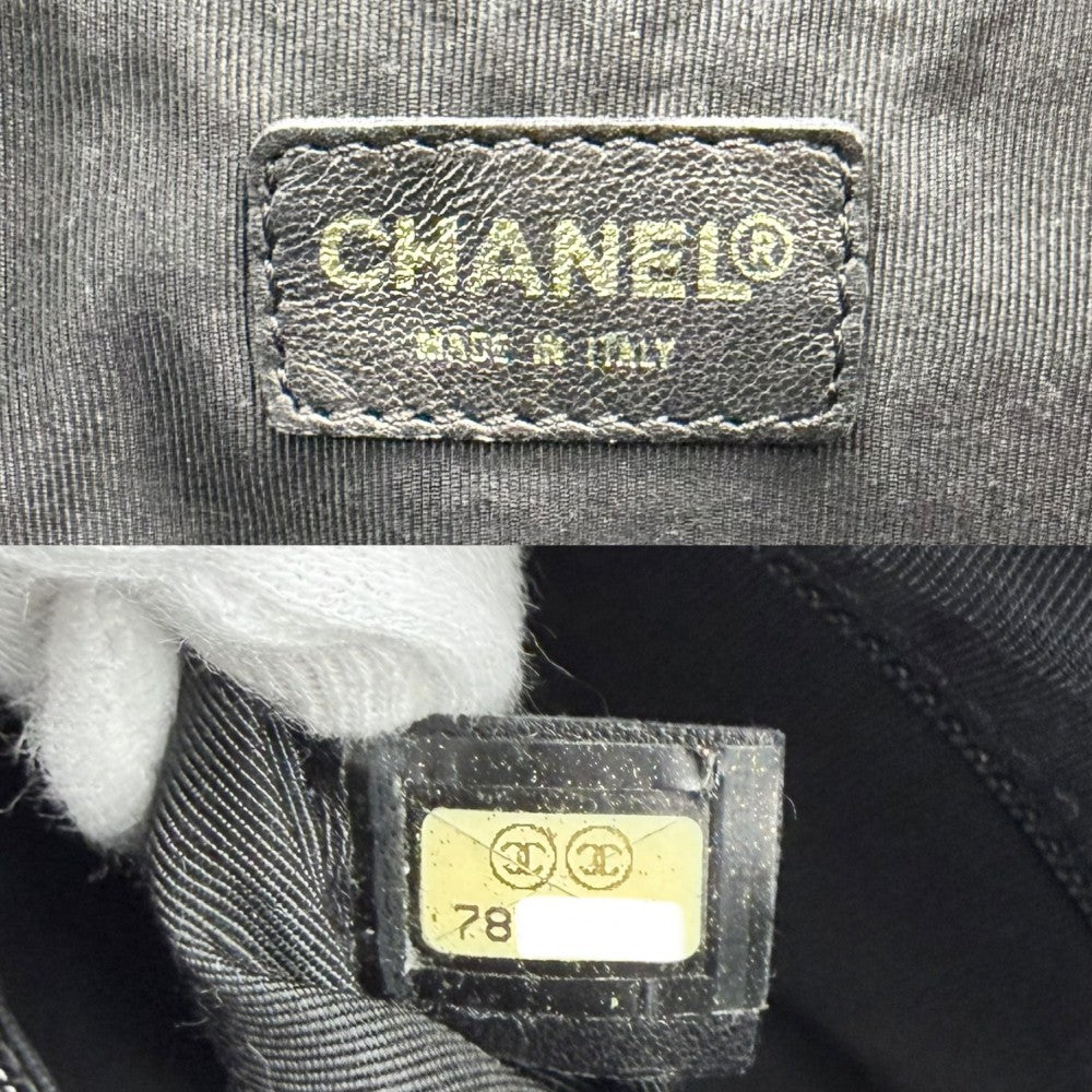 CHANEL シャネル トートバッグ マトラッセ PTT ココマーク ハンドバッグ チェーンショルダー キャビアスキン ブラック 黒 ゴールド金具 レディース【中古品】
