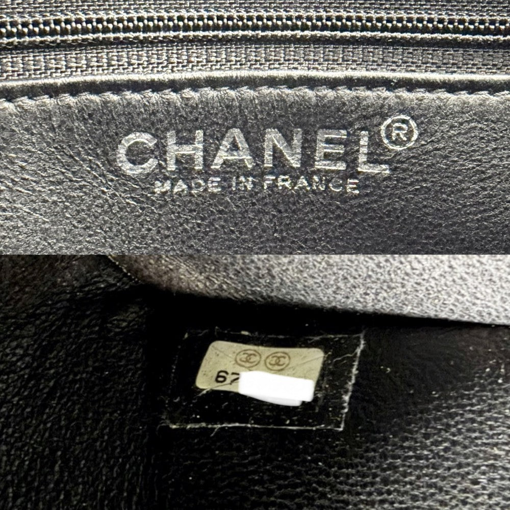 CHANEL シャネル ハンドバッグ マトラッセ 復刻トート トートバッグ ココマーク キャビアスキン ブラック 黒 シルバー金具 レディース【中古品】