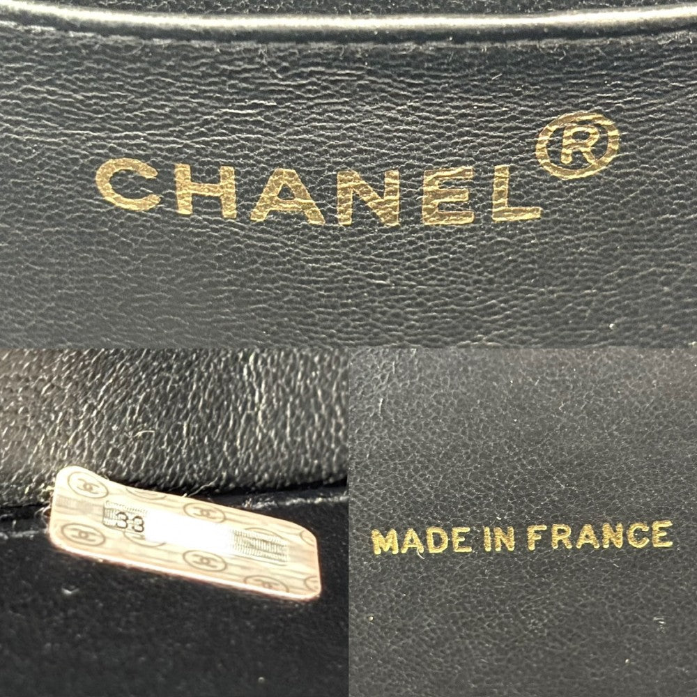 CHANEL シャネル ハンドバッグ マトラッセ ハートバニティバッグ ココマーク キルティング ヴィンテージ パテントレザー ブラック 黒 ゴールド金具 レディース【中古品】