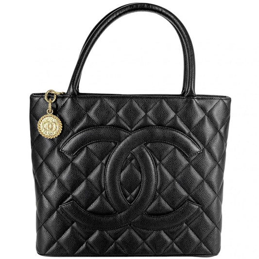 【開店SALE】 CHANEL シャネル トートバッグ マトラッセ 復刻トート ハンドバッグ ココマーク A01804 キャビアスキン ブラック 黒 ゴールド金具 レディース【中古品】