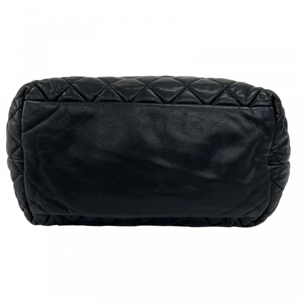 CHANEL シャネル ハンドバッグ コココクーン　13番台 レザー ブラック 黒 シルバー金具 レディース【中古品】