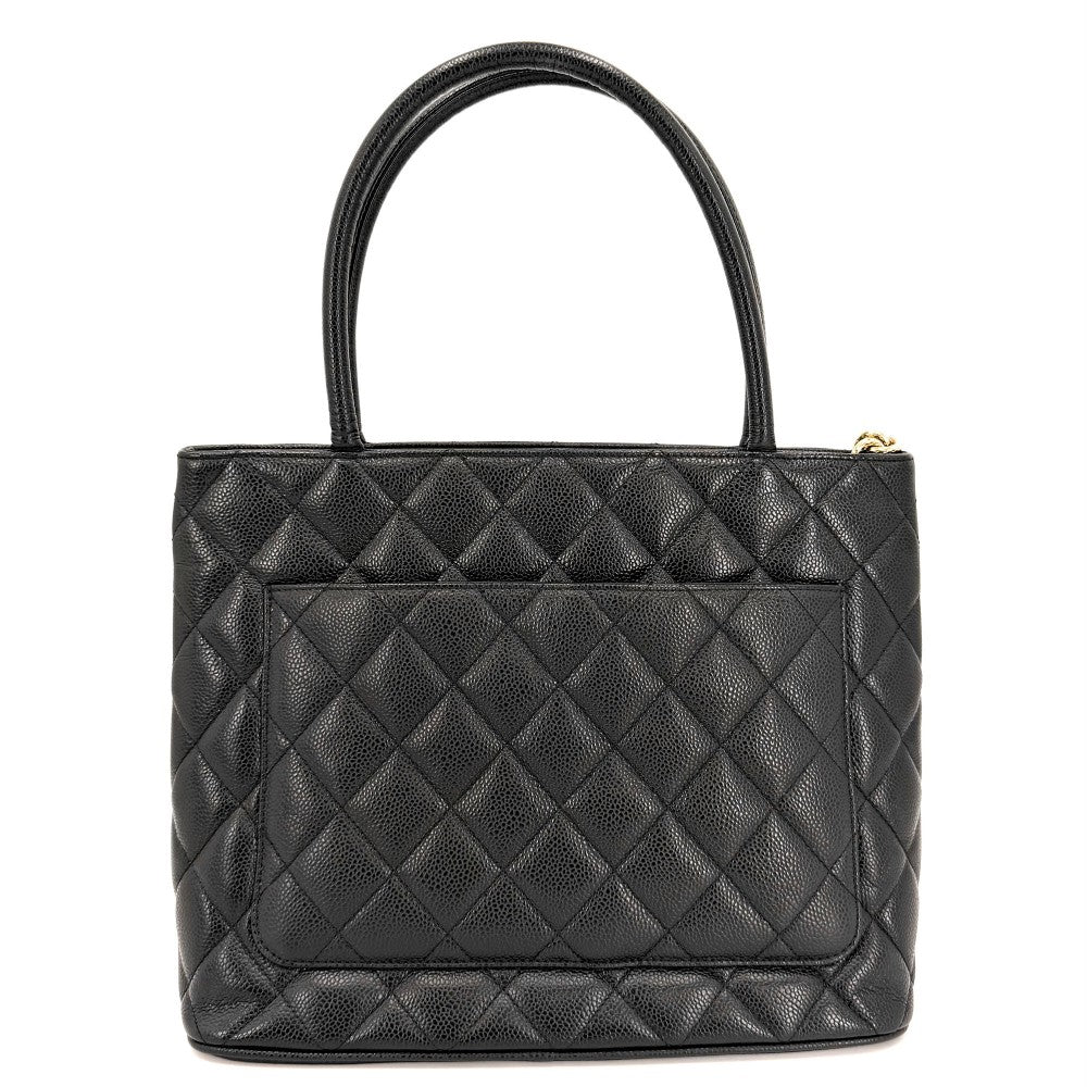 CHANEL シャネル ハンドバッグ マトラッセ 復刻トート トートバッグ キャビアスキン ブラック 黒 ゴールド金具 レディース【中古品】