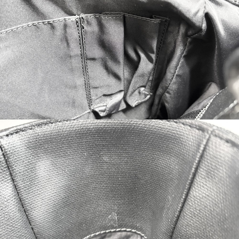 CHANEL シャネル ハンドバッグ パリビアリッツ トートPM トートバッグ ココマーク PVCコーティングキャンバス レザー ブラック 黒 シルバー金具 レディース【中古品】