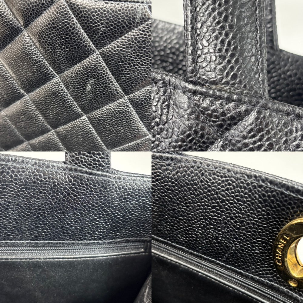 CHANEL シャネル ハンドバッグ マトラッセ ココマーク トートバッグ ブラック 黒 ゴールド金具 レディース【中古品】